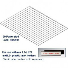 Label Inserts 1,000 Label Tabs and Instruction Sheet for 1/2"H Labels